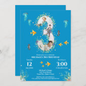 Grote 3e foto-collage Birthday onder het Zee Kaart (Voorkant / Achterkant)