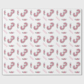 Grote 3e verjaardag groene olievlek roze bloemen cadeaupapier (Vlak)