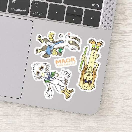 GROTE 3x3-inch Chibi Cast Sticker #3 (Detail)