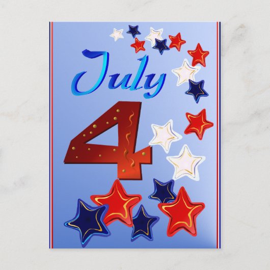 Grote 4 juli Briefkaart (Voorkant)