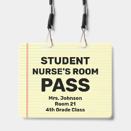 Grote 4x5 studentenverpleegster kamerpas aan een k badge