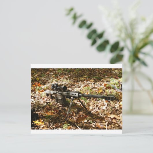 Grote 50 Cal. Pistool Briefkaart (Staand voorkant)