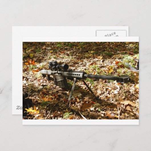 Grote 50 Cal. Pistool Briefkaart (Voorkant / Achterkant)