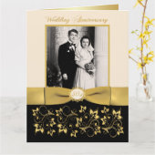 GROTE 50e verjaardag foto handtekeningkaart voor g Kaart (Gele Bloem)