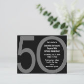 Grote 5-0 uitnodigingen voor verjaardagsfeestjes (Staand voorkant)