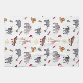 Grote 5 Afrikaanse kerstdieren Theedoek