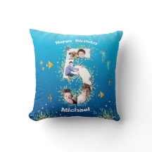 Grote 5-jarige fotocollage onder het Zee