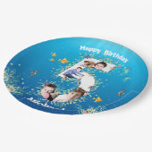 Grote 5-jarige fotocollage onder het Zee Papieren Bordje (Gekanteld)