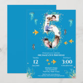 Grote 5e foto-collage Birthday onder het Zee Kaart (Voorkant / Achterkant)