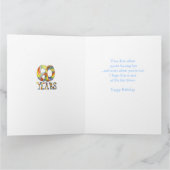 Grote 60ste verjaardag Kaart (Binnen)