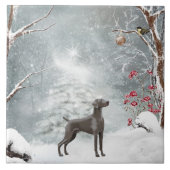 Grote (6 x 6 inch) keramische weekvijver tegeltje (Voorkant)