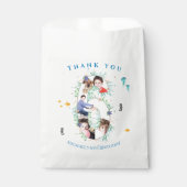 Grote 6e foto-collage Birthday onder het Zee Bedankzakje (Voorkant)