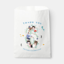 Grote 6e foto-collage Birthday onder het Zee Bedankzakje