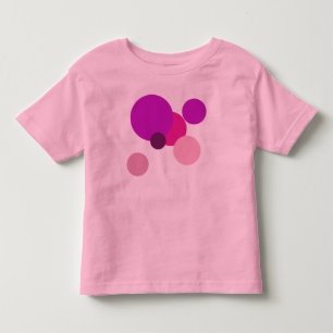 Grote 70s polka stippen in paars kinder shirts