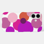 Grote 70s stippen in paars Case-Mate iPhone case (Achterkant (horizontaal))