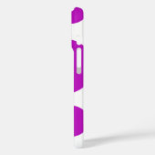 Grote 70s stippen in paars Case-Mate iPhone case (Achterkant / Links)