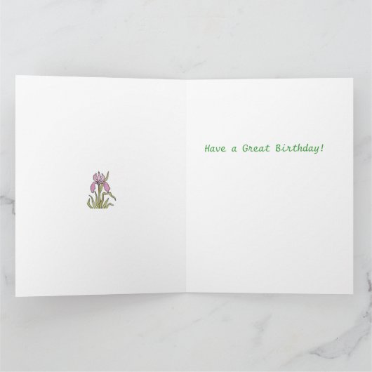 Grote 75e verjaardag Kaart (Binnen)