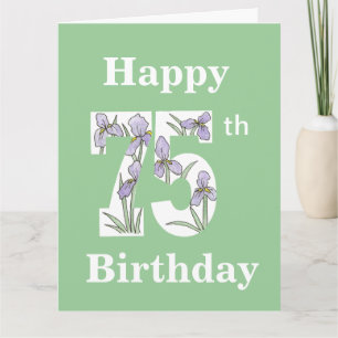 Grote 75e verjaardag Kaart