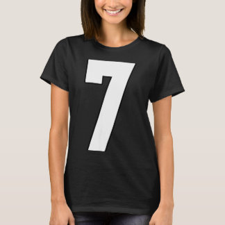 Grote 7 Jersey Nummer 7 Uniform Grootste Fan Favor T-shirt