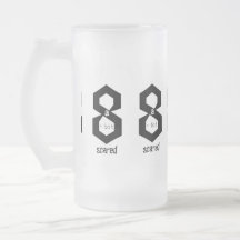 Grote 8 a-bits zwart-wit Mok