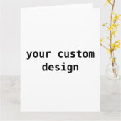 grote 8 x 11 wenskaarten kaart (Gele Bloem)