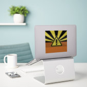 Grote 8 x 8 inch vinylstickers op maat sticker (Laptop op bureau)