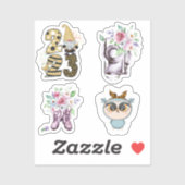 Grote 8 x 8 inch vinylstickers op maat sticker (Vel)