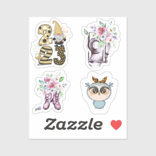 Grote 8 x 8 inch vinylstickers op maat sticker (Vel)