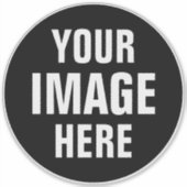 Grote 8 x 8 inch vinylstickers op maat sticker (Voorkant)