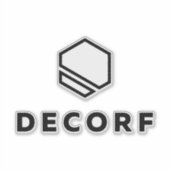 Grote 8 x 8 inch vinylstickers op maat sticker (Voorkant)