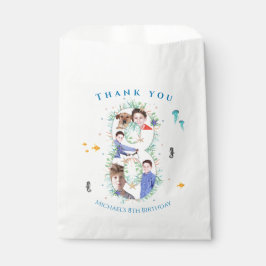 Grote 8e foto-collage Birthday onder het Zee Bedankzakje