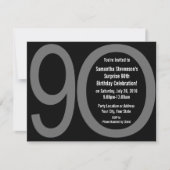 Grote 9-0 uitnodigingen voor verjaardagsfeestjes (Voorkant)
