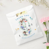 Grote 9e foto-collage Birthday onder het Zee Bedankzakje (Gezegeld)