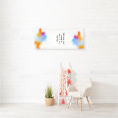 Grote aangepaste banner met Waterverf-rand (Insitu)