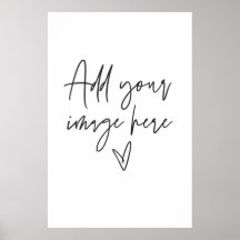 Grote Aangepaste bruiloft Gebeurtenis Foto Poster 