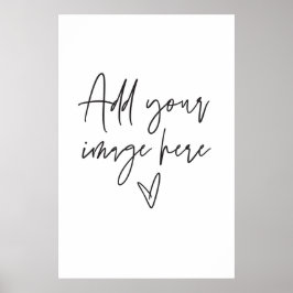 Grote Aangepaste bruiloft Gebeurtenis Foto Poster 