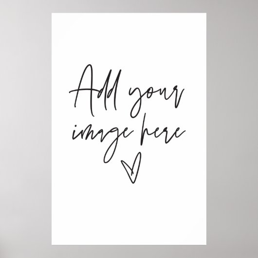 Grote Aangepaste bruiloft Gebeurtenis Foto Poster (Voorkant)