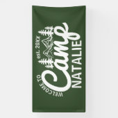 Grote Aangepaste Camp Bachelorette Party Cool Welk Spandoek (Verticaal)