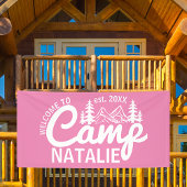 Grote Aangepaste Camp Bachelorette Party Cool Welk Spandoek