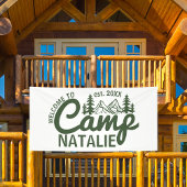 Grote Aangepaste Camp Bachelorette Party Cool Welk Spandoek