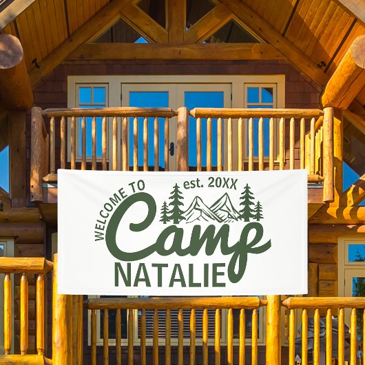 Grote Aangepaste Camp Bachelorette Party Cool Welk Spandoek