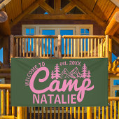 Grote Aangepaste Camp Bachelorette Party Cool Welk Spandoek