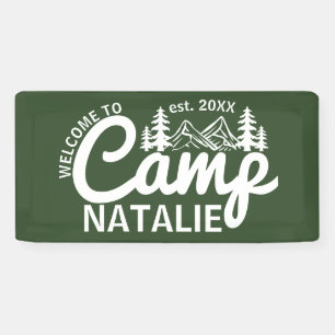 Grote Aangepaste Camp Bachelorette Party Cool Welk Spandoek