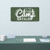 Grote Aangepaste Camp Bachelorette Party Cool Welk Spandoek (Beurs)