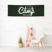 Grote Aangepaste Camp Bachelorette Party Cool Welk Spandoek (Insitu)