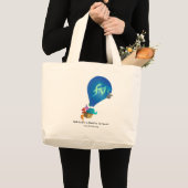 Grote aangepaste Canvas tas katoen met Logo Geen m (Voorkant (product))