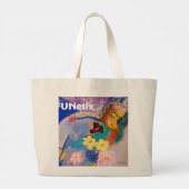 Grote aangepaste Canvas tas katoen met Logo Geen m (Achterkant)