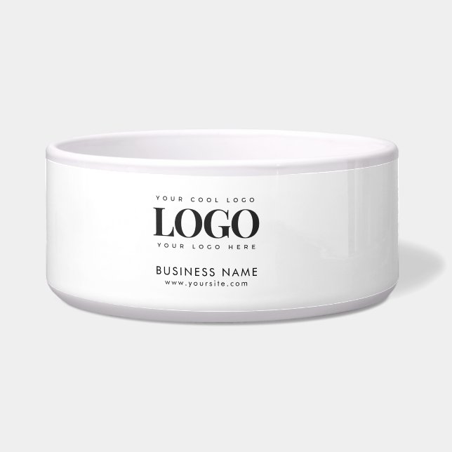 Grote aangepaste Canvas tas met Logo en tekst rech Voerbakje (Voorkant)