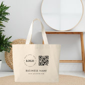 Grote aangepaste Canvas tas met Logo Qr-code en te