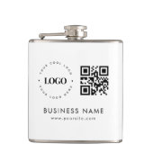 Grote aangepaste Canvas tas met Logo Qr-code en te Heupfles (Voorkant)